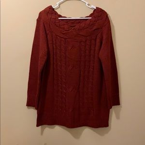 Off the shoulder sweater